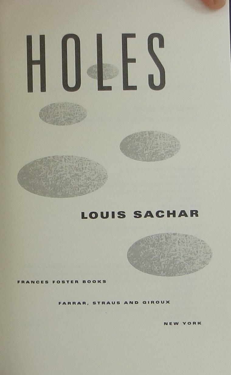 Signed Holes by Louis Sachar First Edition and Tenth -  Sweden