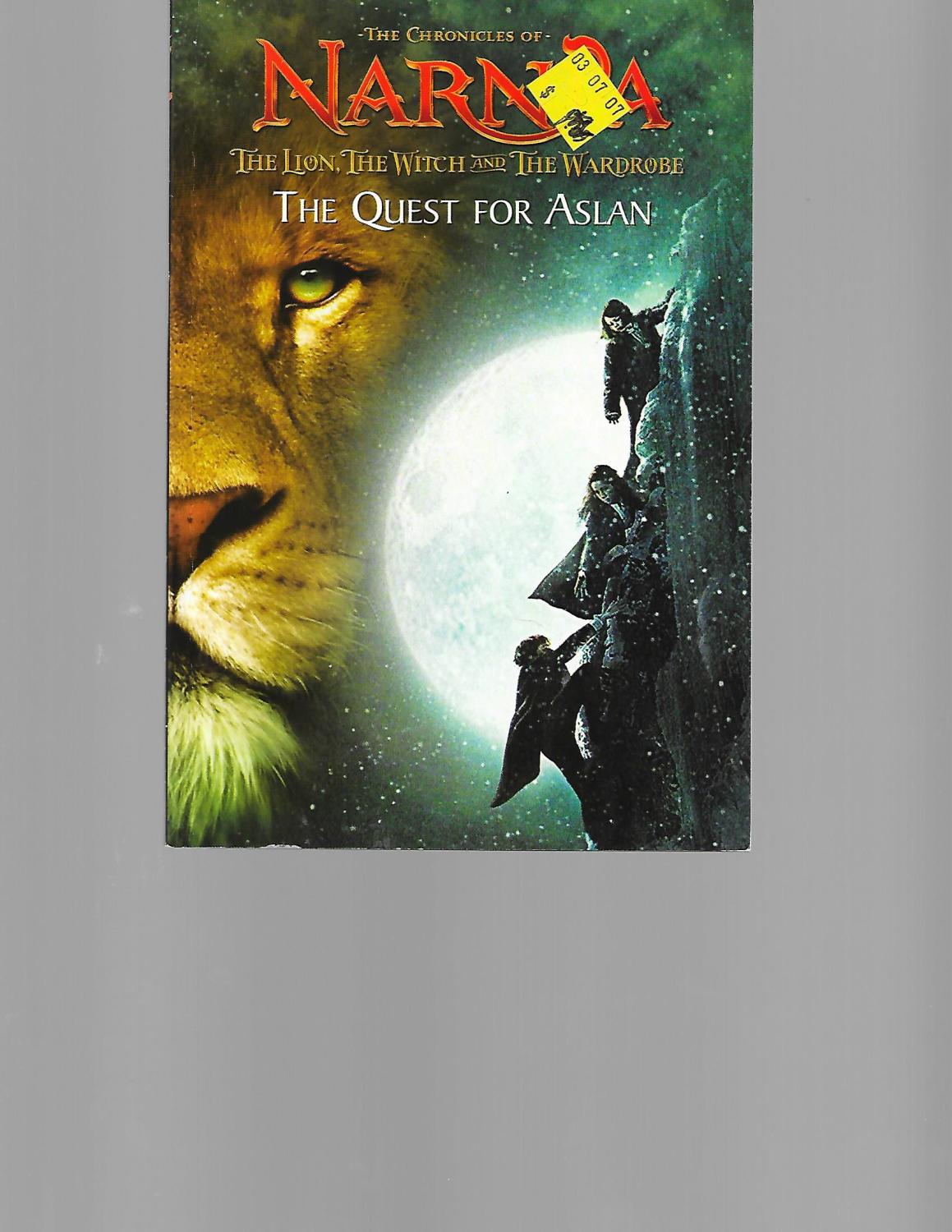The Lion, the Witch and the Wardrobe: The Quest for Aslan (The Chronicles  of Narnia): Jones, Jasmine: 9780060765545: : Books