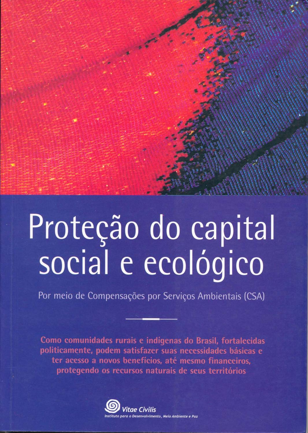 Proteção do capital social e ecológico : por meio de Compensações por Serviços Ambientais (CSA). - Born, Rubens Harry