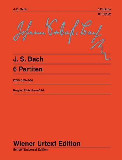 6 Partiten BWV 825-830, Klavier : Klavierübung I - Johann Sebastian Bach