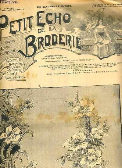 PETIT ECHO DE LA BRODERIE - N° 29 - DIMANCHE 22 JUILLET 1900 - coussin brodé au passé - histoire de coton - leçon de jours sur toile (suite) - peleri