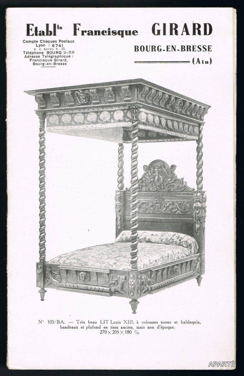 LES MEUBLES BRESSANS. L'art rustique et la décoration d'intérieur. Huitième édition. GIRARD Francisque [Assez bon] [Couverture souple]