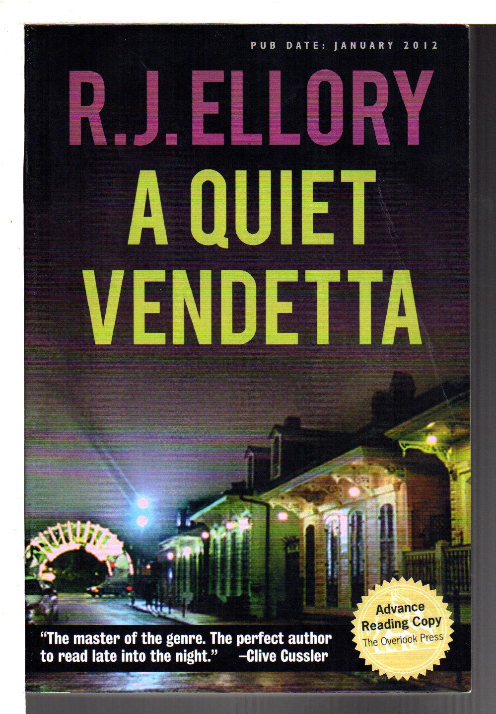 A QUIET VENDETTA. by Ellory, R. J. Bookfever, IOBA (Volk & Iiams)