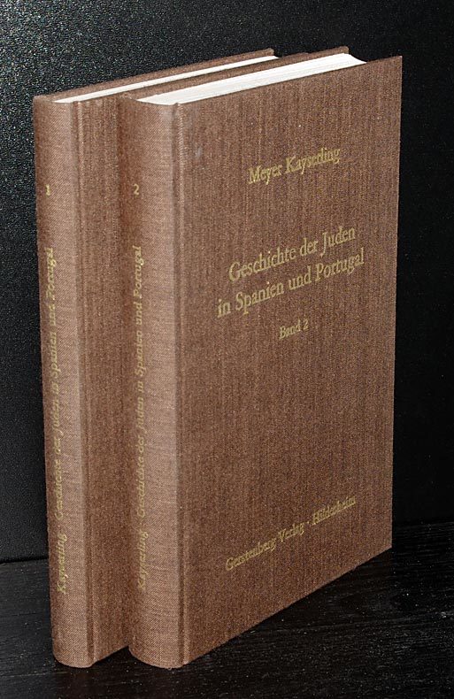 Geschichte der Juden in Spanien und Portugal. 2 Bände. Von Meyer Kayserling. - Band 1: Die Juden in Navarra, den Baskenländern und auf den Balearen. - Band 2: Geschichte der Juden in Portugal. - Kayserling, Meyer