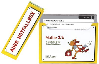 Schnelle Vertretungsstunden Mathe 3/4 : 80 Karteikarten für den direkten Einsatz aus der Auer-Notfallbox (3. und 4. Klasse) - Elisabeth Rodenwald