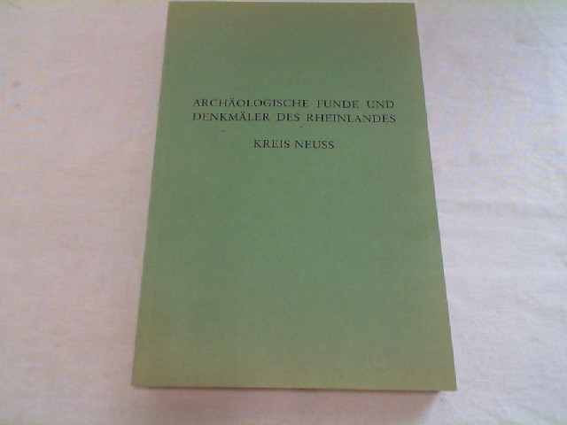 Archäologische Funde und Denkmäler des Rheinlandes ; Bd. 4 - Brandt, Johanna