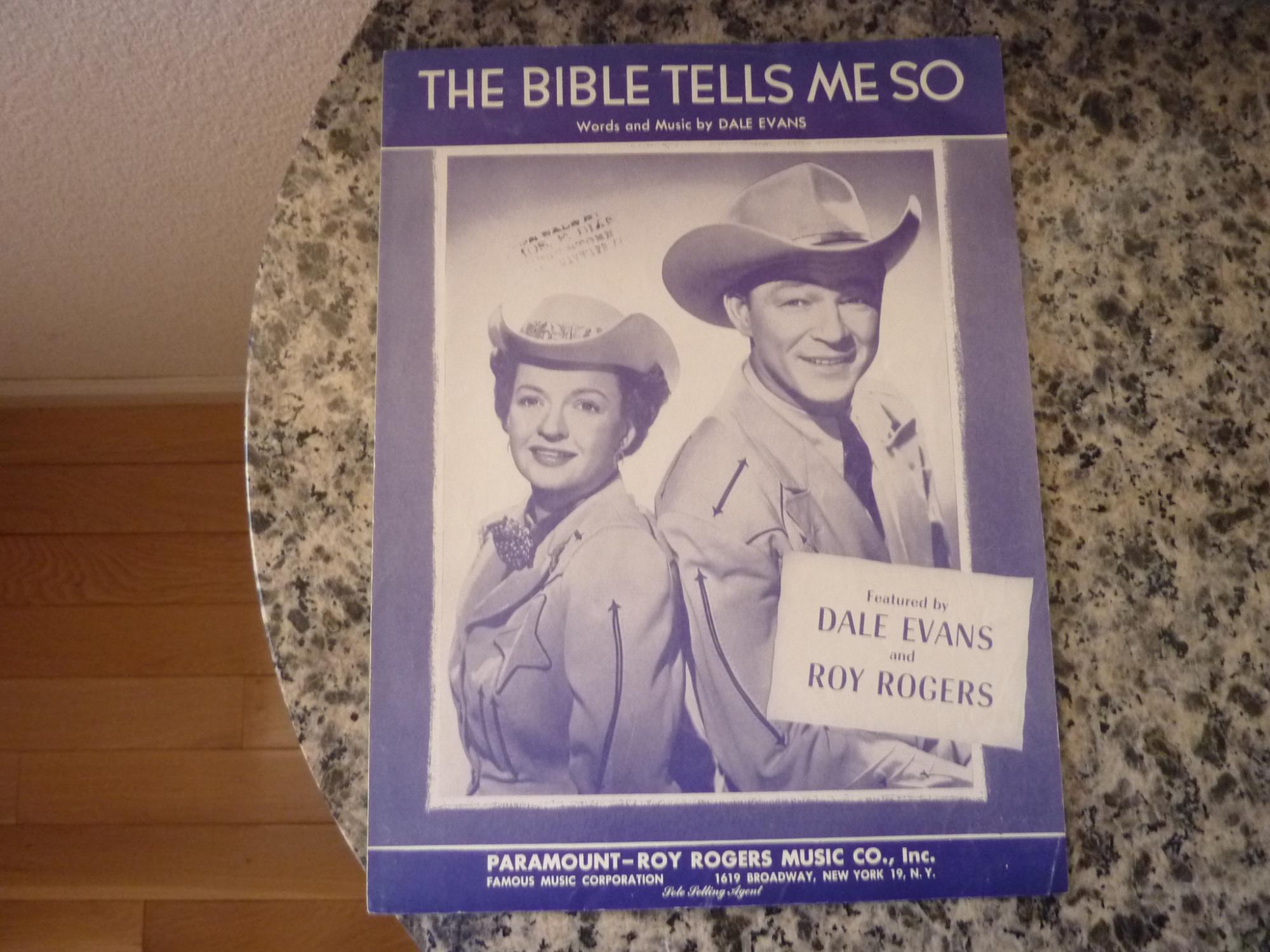 The Bible Tells Me So by Evans, Dale: Near Fine Soft cover (1955) 2nd ...