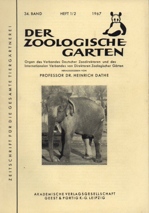 der zoologische garten zeitschrift ZVAB