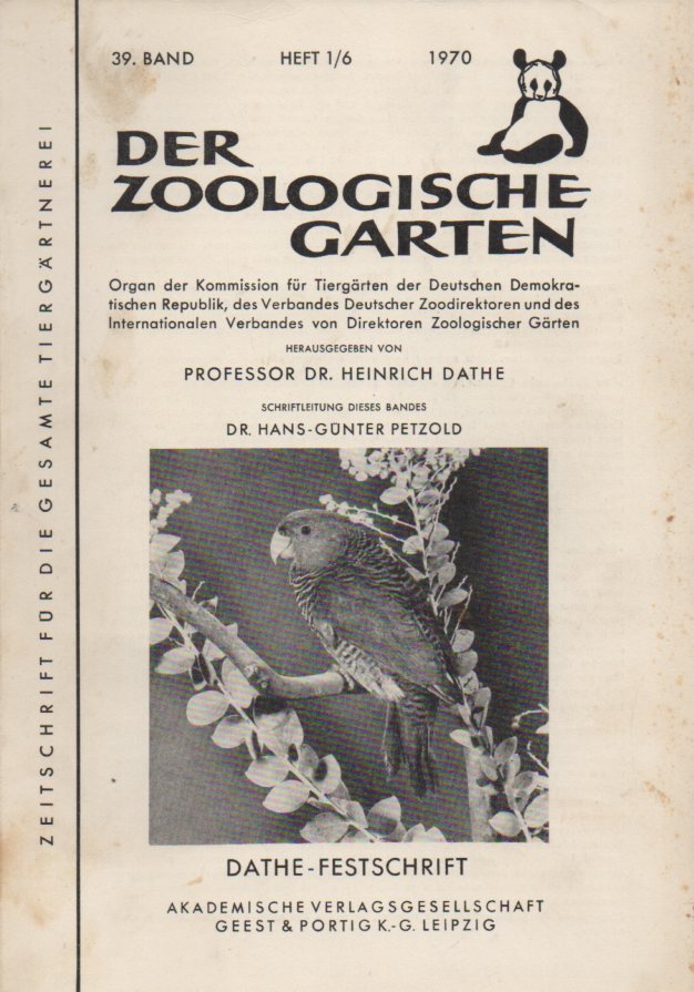 der zoologische garten zeitschrift ZVAB