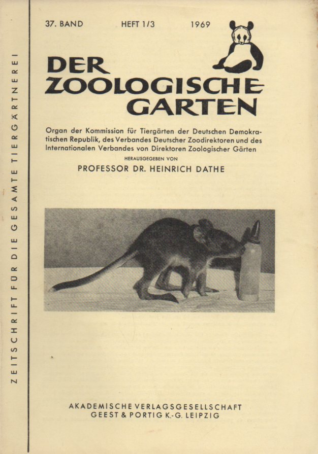 der zoologische garten zeitschrift ZVAB