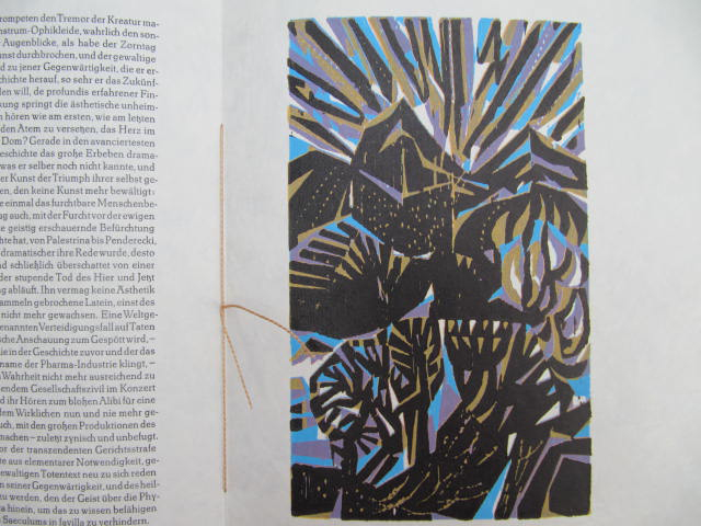 Dies Irae. Mit einem ganzseitigen, farbigen Original-Holzschnitt von Alfred Pohl. - Wollschläger, Hans (1935-2007)