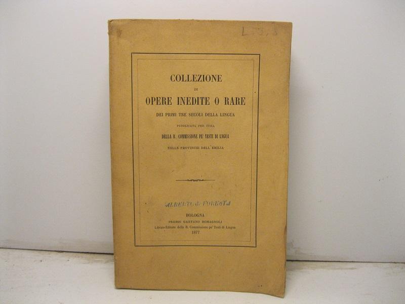 Abebooks Statuti senesi scritti in volgare ne' secoli XIII e XIV e pubblicati secondo i testi del R. Archivio di Stato in Siena per cura di Luciano Bianchi. Volume III in Collezione di opere inedite o rare dei primi tre secoli d