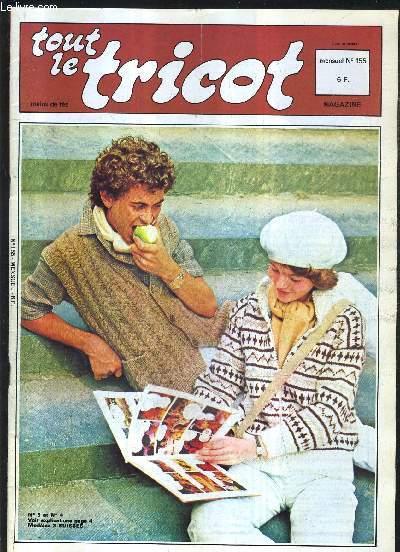 TOUT LE TRICOT MAINS DE FEE N°155 16E ANNEE SEPTEMBRE 1979 - gilet femme - veste femme - gilet s-m pour junior - blouson pour junior - blouon rayé no