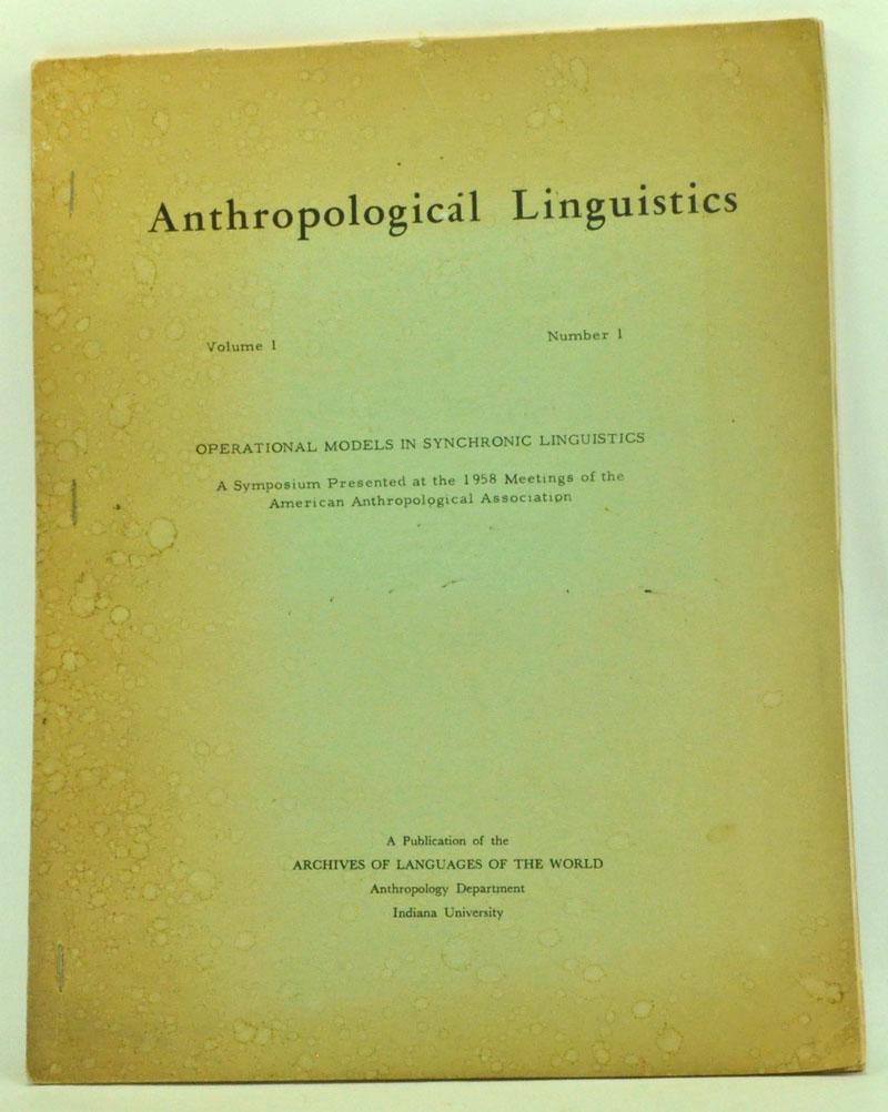 research on anthropological linguistics