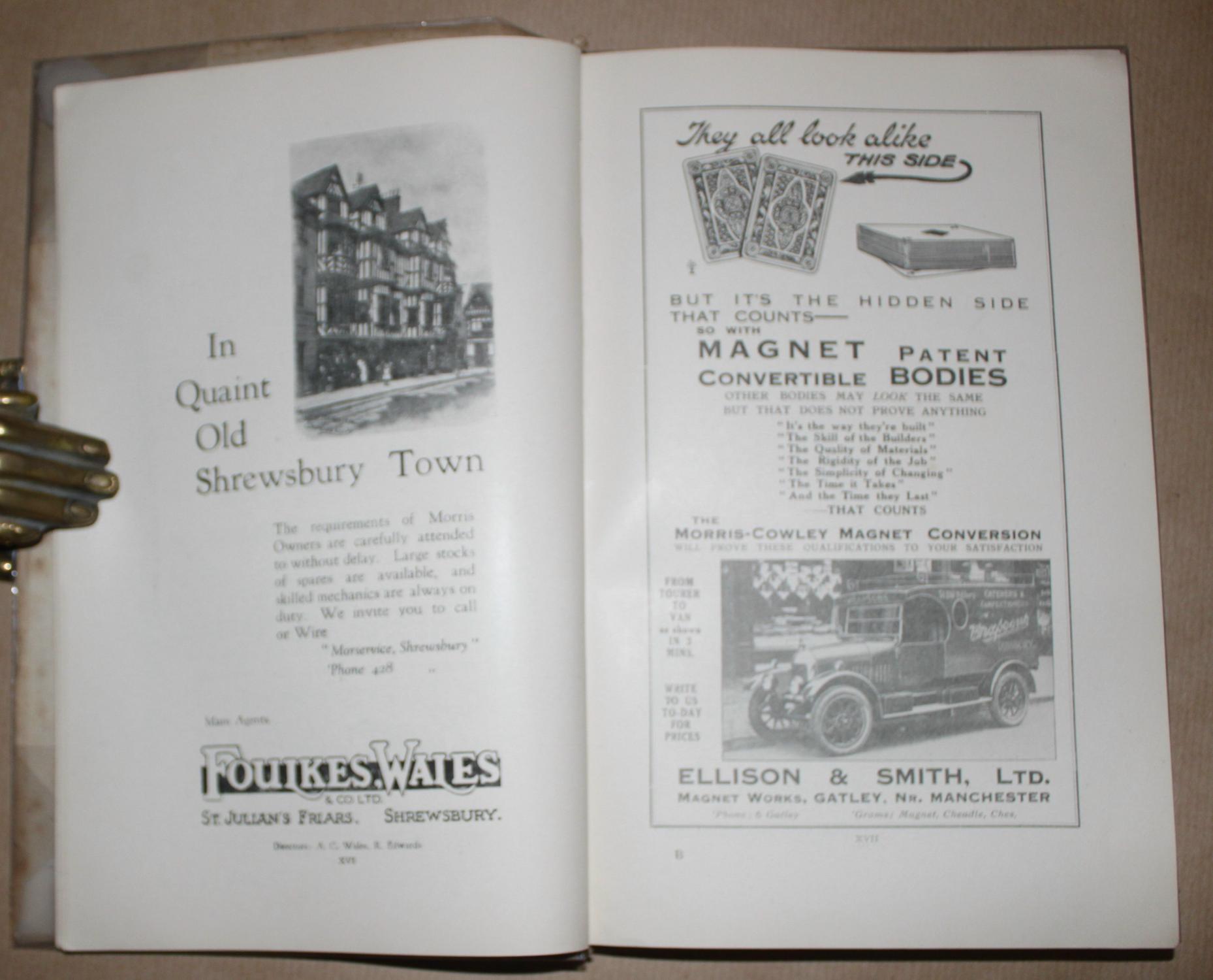 1925 edition Bullnose Morris Oxford & Cowley original Car Manual Handbook
