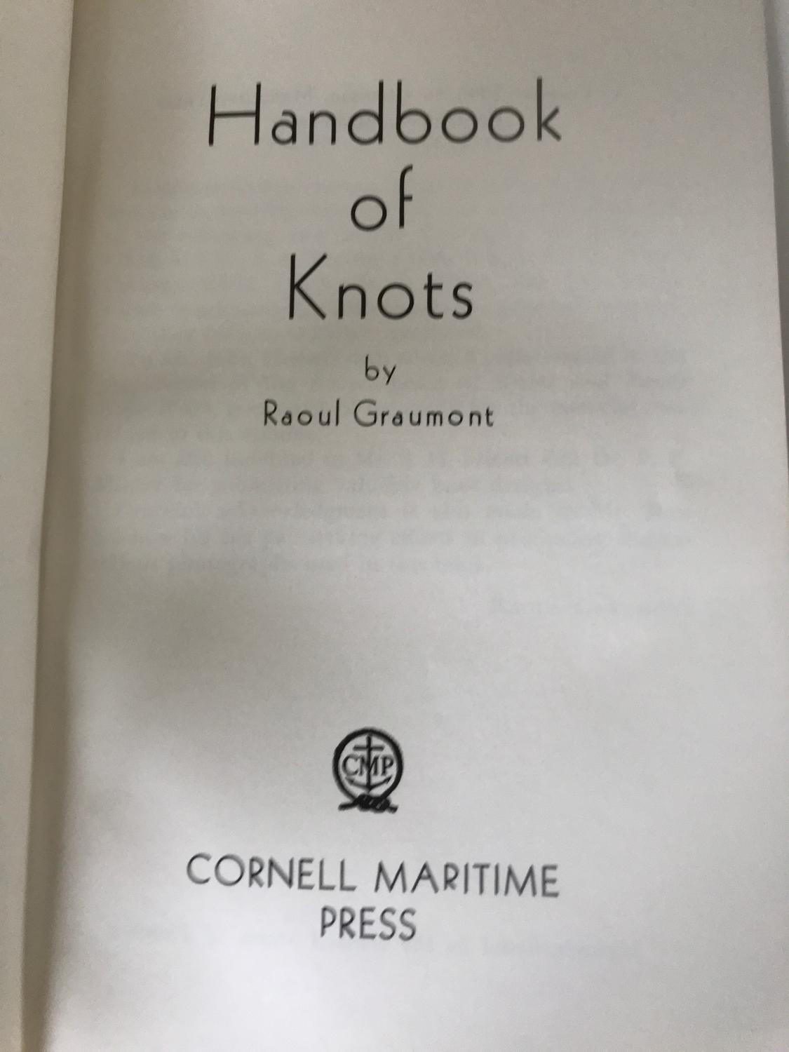 Handbook of Knots Graumont, Raoul [Assez bon] [Couverture souple]