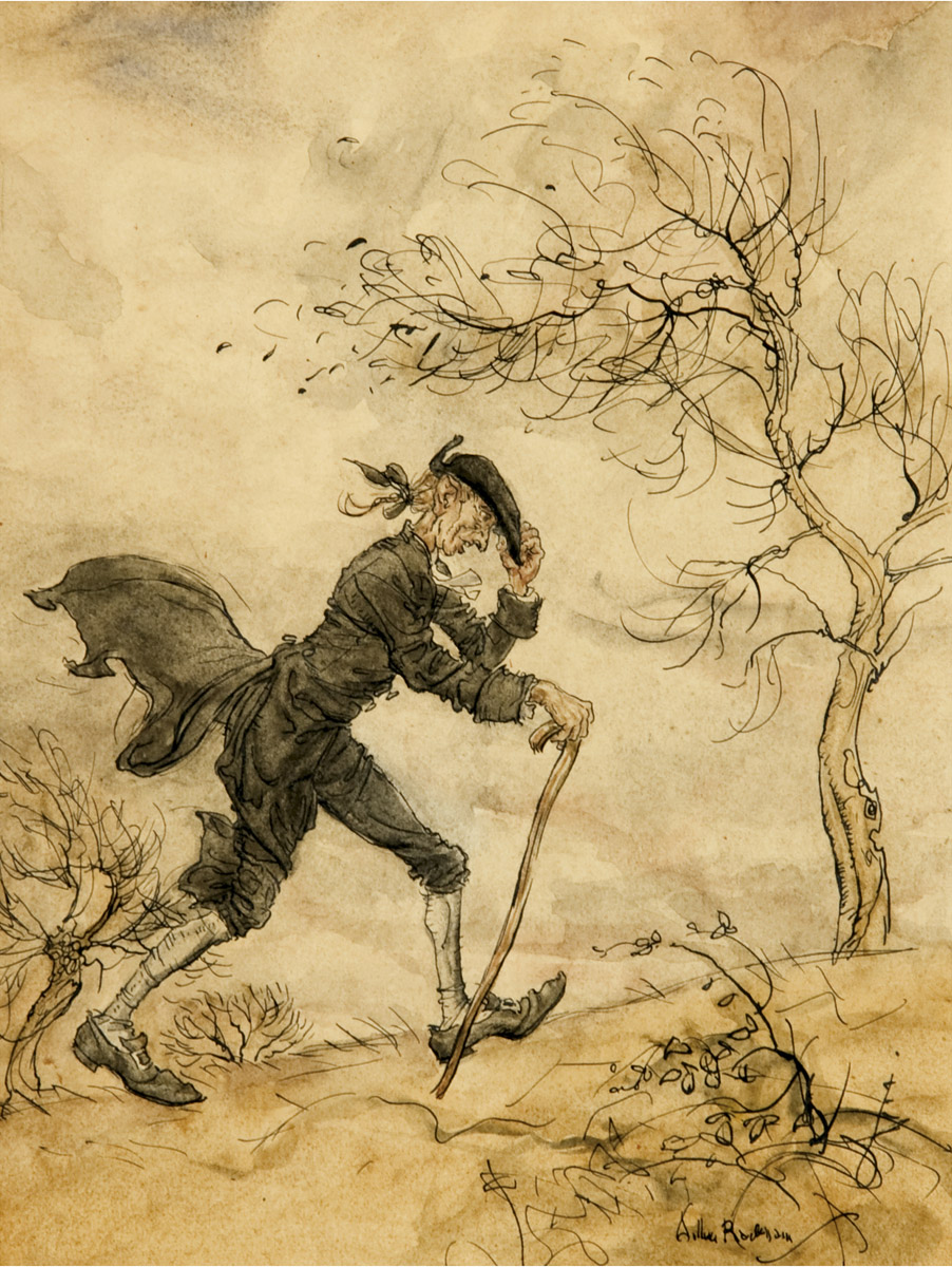 Ichabod Crane by Rackham, Arthur: (1928) Signed by Author(s) Art&amp;nbsp;/&amp;nbsp;Print&amp;nbsp;/&amp;nbsp;Poster | James Cummins Bookseller, ABAA