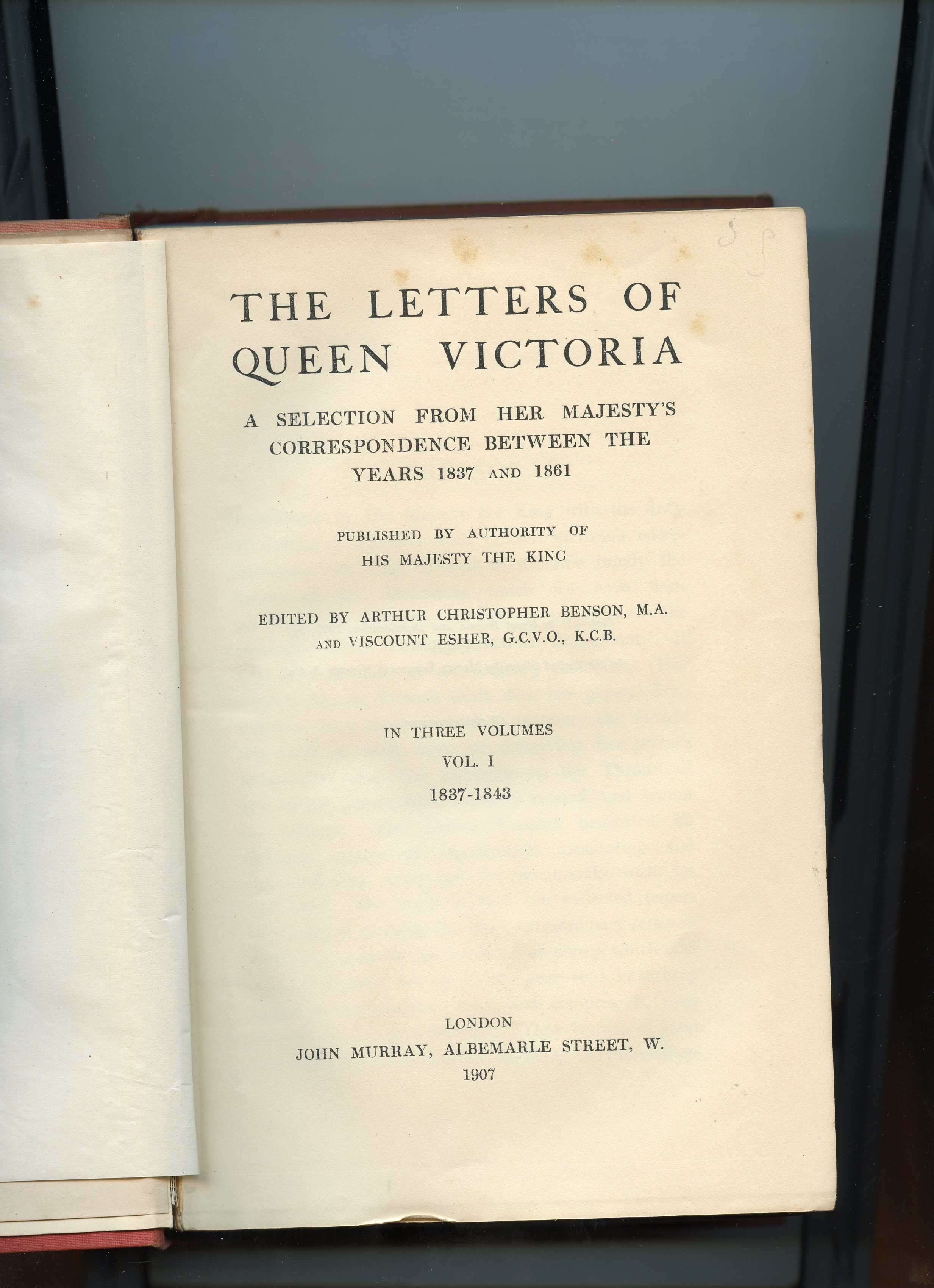 Queen Victoria Lettering THE LETTERS OF QUEEN VICTORIA ; A Selection from Her Majesty's ...