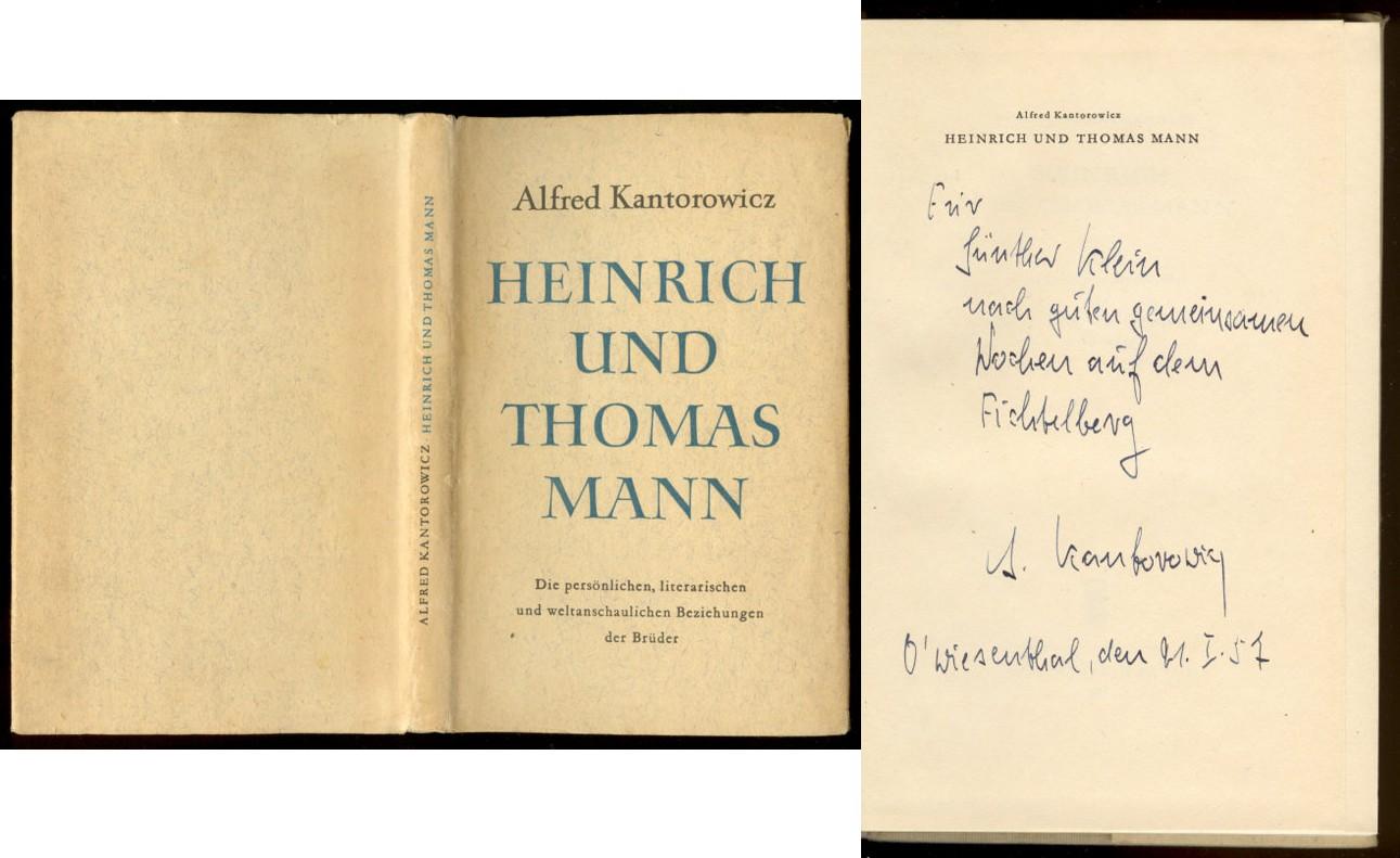 Heinrich Und Thomas Mann Straße Heinrich und Thomas Mann. Die persönlichen, literarischen und