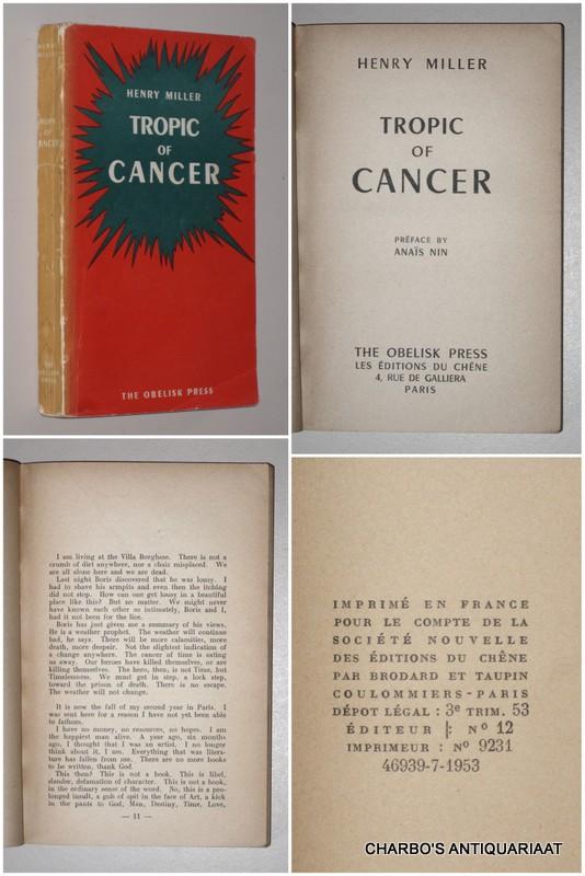 tropic of cancer by henry miller tropic of cancer by henry miller