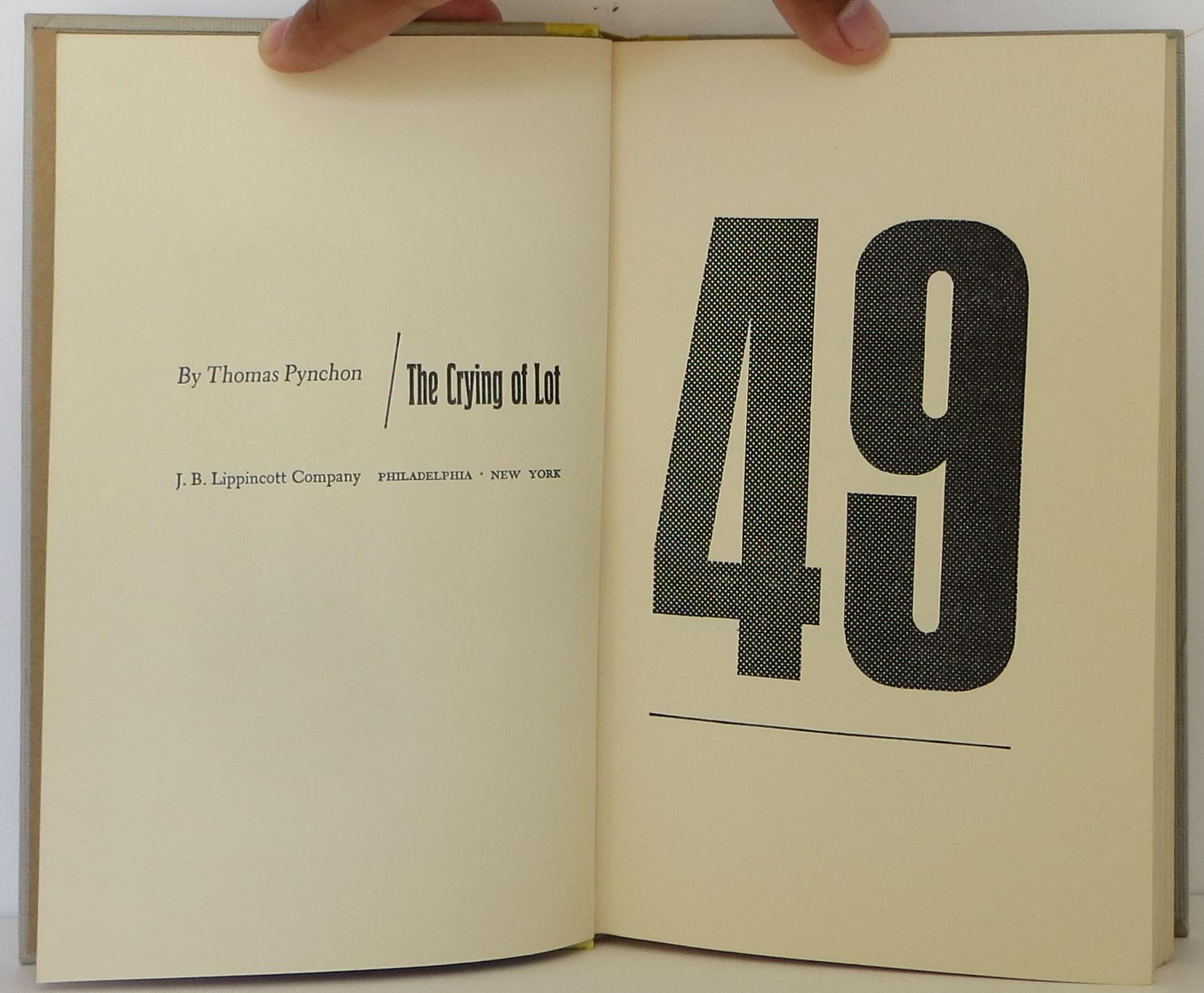 The Crying of Lot 49 de Pynchon, Thomas: Fine Hardcover (1966) 1st