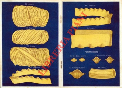 Abebooks Catalogo commerciale delle paste prodotte : "di puro grano duro" "all'ovo" "glutinate" "fine e comuni"
