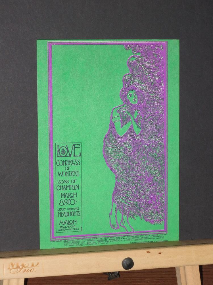 Family Dog Concert Postcard #109 (Love, Congress Of Wonders, Sons Of Champlin ) Mouse, Stanley [As New]