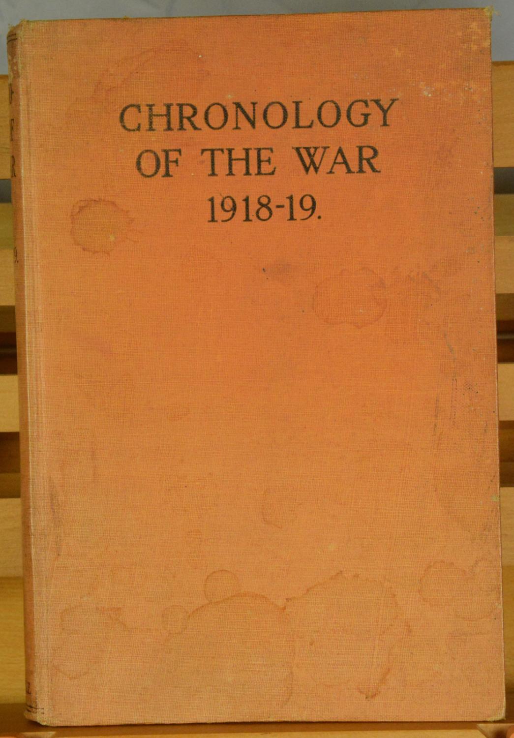 Chronology of the War 4 Volumes including Atlas by ,: Good Hardcover ...