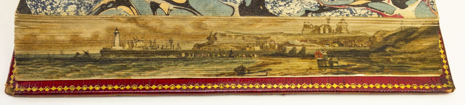 THE MINSTREL; OR, THE PROGRESS OF GENIUS. WITH SOME OTHER POEMS - FORE-EDGE PAINTING). BEATTIE, JAMES