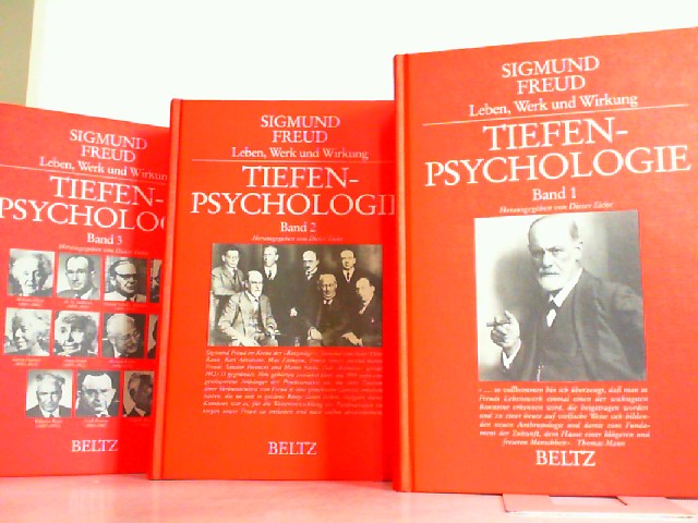 Sigmund Freud Leben, Werk und Wirkung. Hier Band 1-3 in 3 Büchern. 1: Sigmund Freud - Leben und Werk / 2: Neue Wege der Psychoanalyse, Psychoanalyse der Gesellschaft, Die psychoanalytische Bewegung / 3: Die Nachfolger Freuds. - Freud, Sigmund und Dieter Eicke