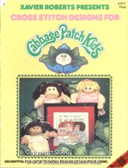 Xavier Roberts Presents Cross Stitch Designs for Cabbage Patch