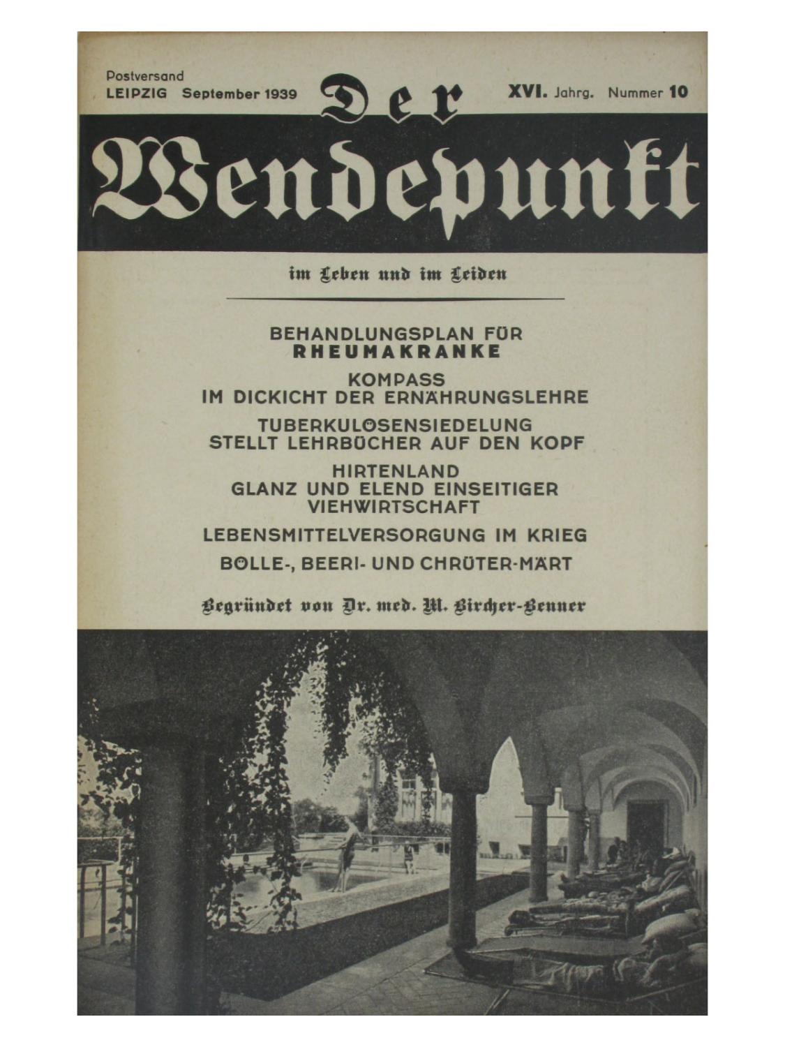 Der Wendepunkt im Leben und im Leiden (XVI. Jahrgang, Nr. 10/September