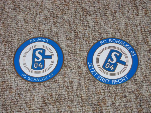 3er FC Schalke 04 Aufkleber Sticker Sammlung Logos Fussball #685 