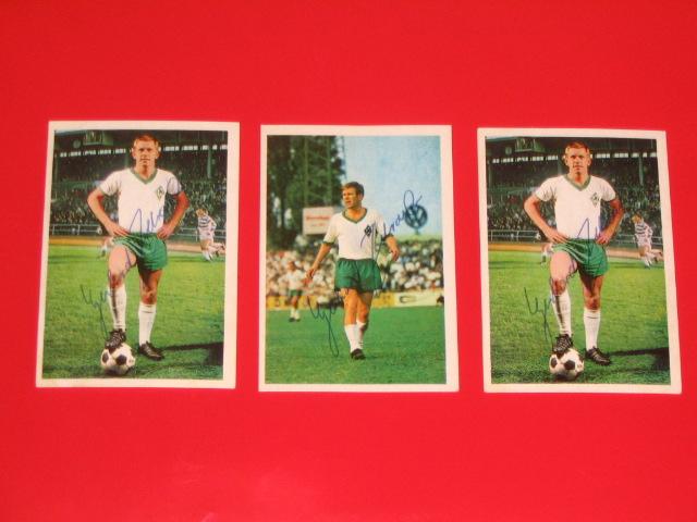 A 115968 Gerhard Zebrowski Werder Bremen Bergmann Sammelbild 1968-69 Orig Sign 