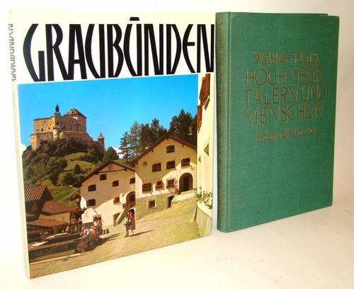 Graubünden - Land der Gegensätze. Mit zahlreichen, teils farbigen Abbildungen. Dazu eine Beigabe.(= Die Großen Heimatbücher 4) - Zeller, Willy