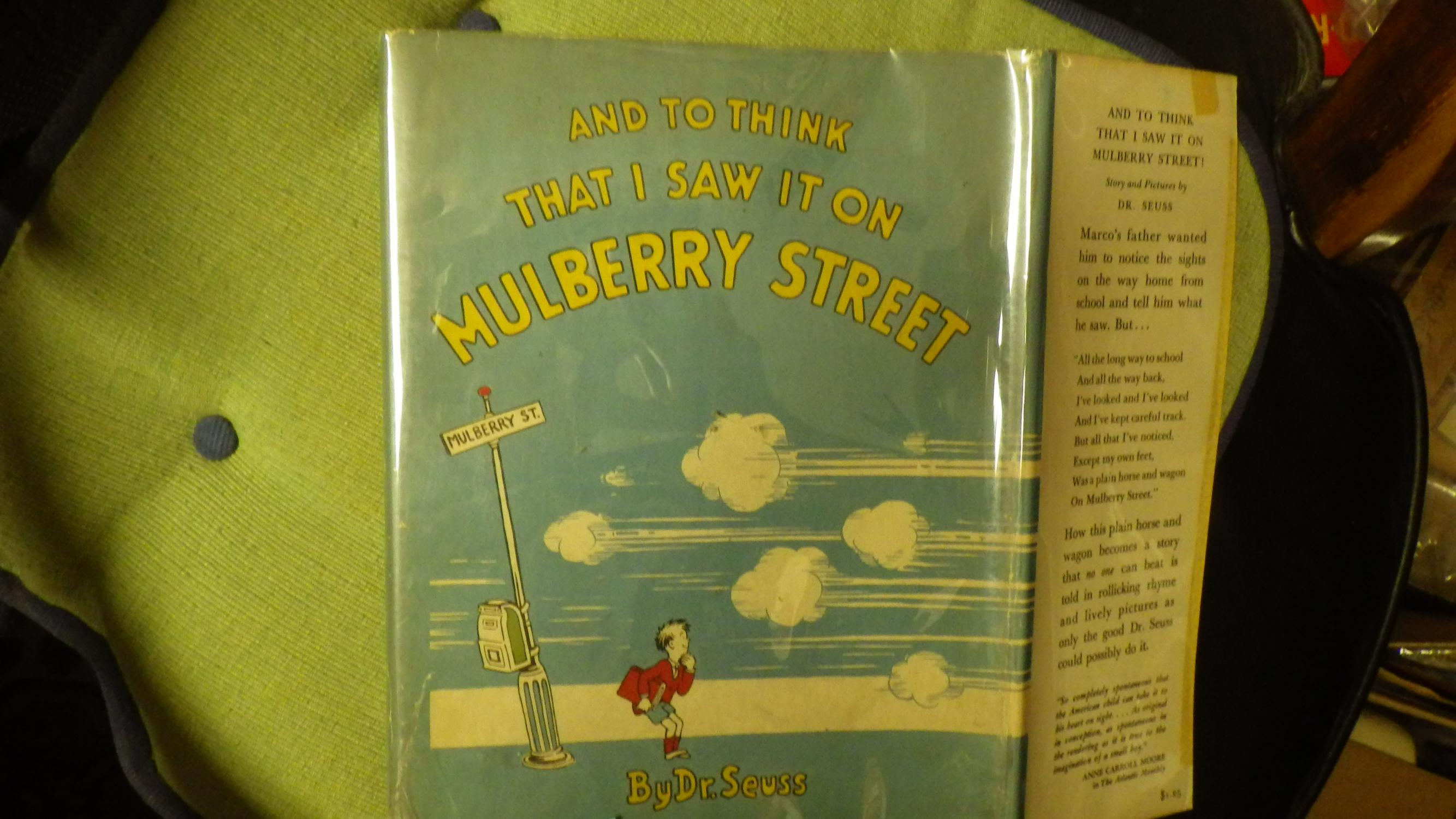and think that i saw it on mulberry street and think that i saw it on mulberry street