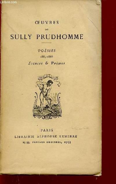 STANCES ET POEMES : 1865-1866. by PRUDHONNE SULLY: bon Couverture ...
