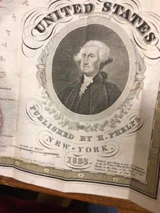 Map of the United States, Published by H. Phelps, New-York 1833 * [Hardcover]