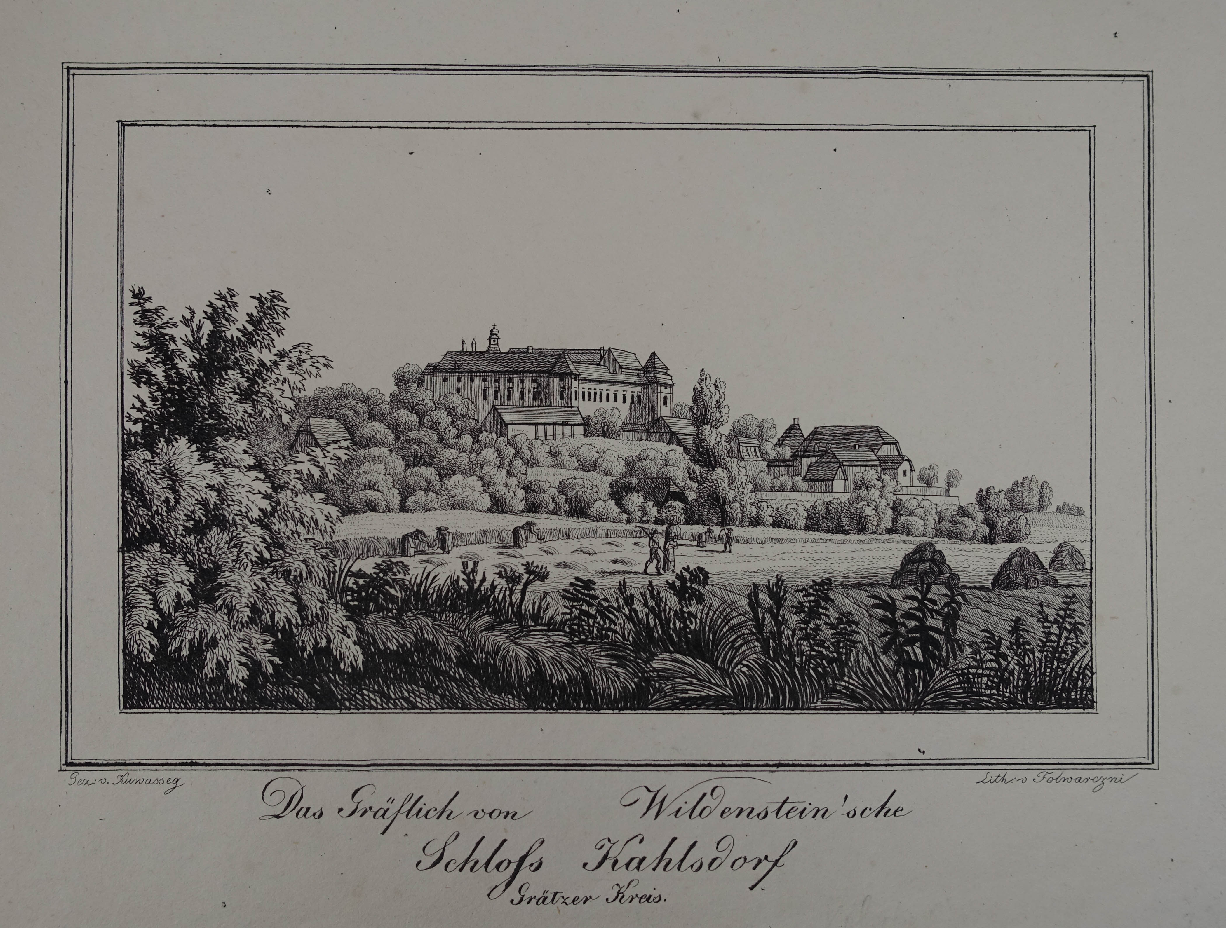Das Gräflich von Wildenstein'sche Schloss Kahlsdorf. Grätzer Kreis