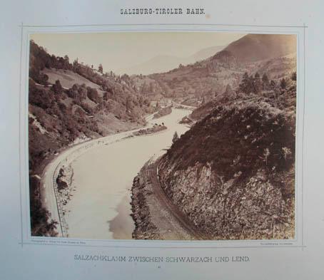 Salzachklamm zwischen Schwarzach und Lend. Original ...