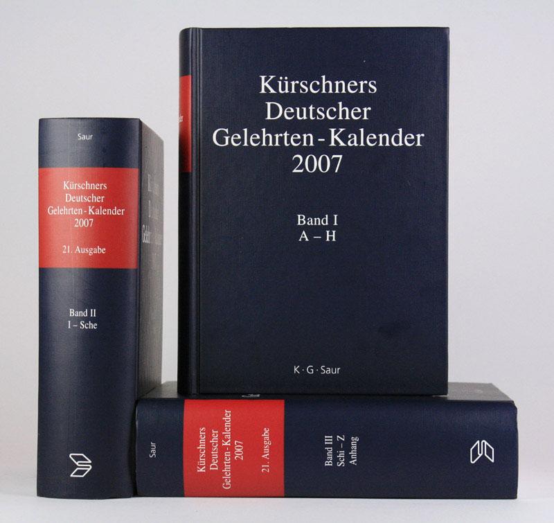 kuerschners deutscher gelehrten kalender - ZVAB