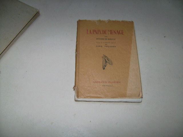 La paix du ménage. - Balzac, Honoré de