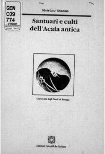 Santuari e culti dell'Acaia antica (Univ. Perugia) - Osanna, Massimo