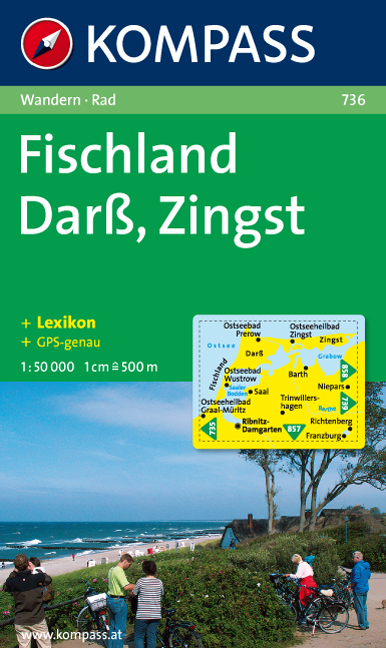 Kompass Karten, Darß, Zingst, Fischland - Cartes Kompass