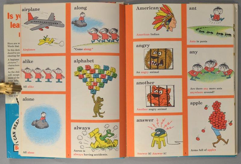 CAT IN THE HAT BEGINNER BOOK DICTIONARY by SEUSS, Dr (1964) Boston