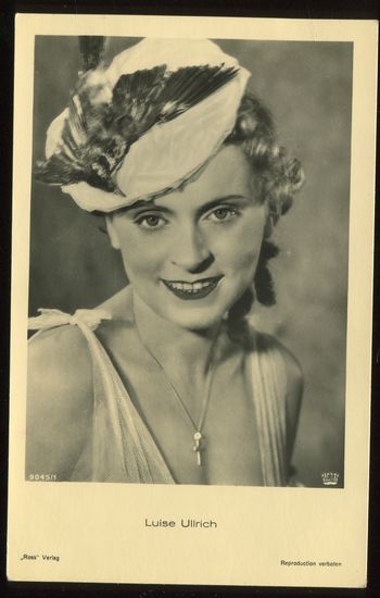 Postkarte Luise Ullrich Von Film 9 0 X 14 0 Cm 1940 Antiquariat Ralf Rindle