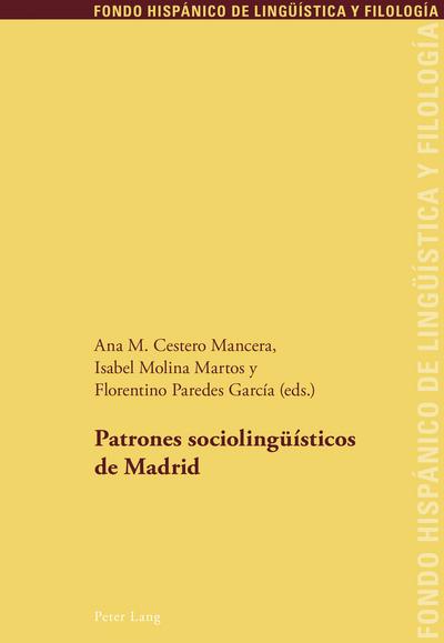 Patrones sociolingüísticos de Madrid - Ana M. Cestero Mancera