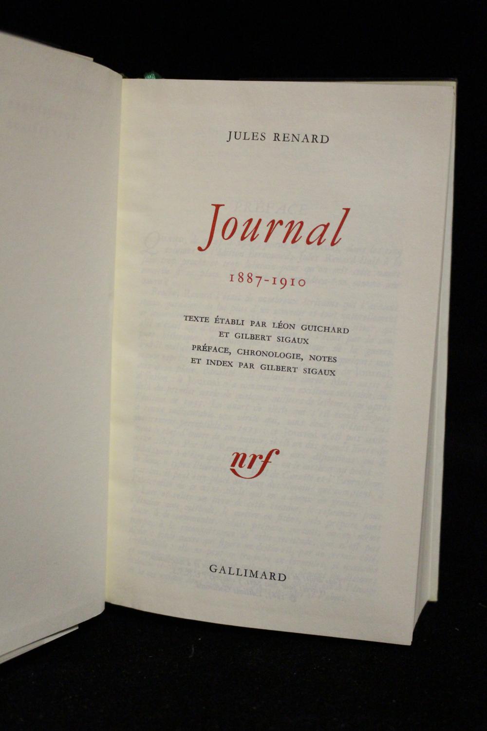 Diario 1887 1910 De Jules Renard: Libros