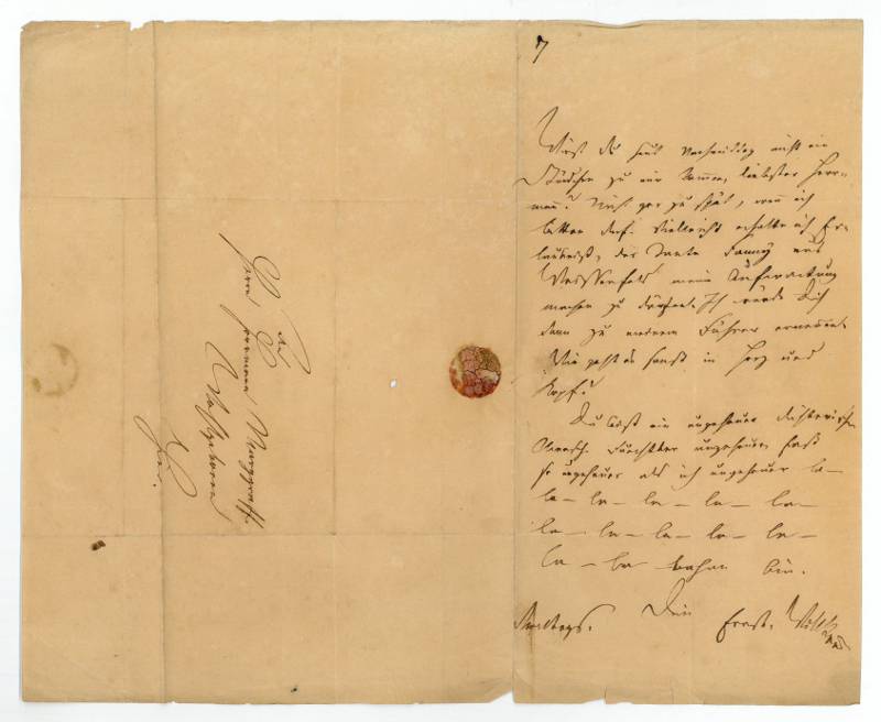 Eigenh. Brief mit U. by Willkomm, Ernst, Schriftsteller (1810-1886 ...