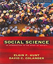 Social Science - David C. Colander Elgin F. Hunt